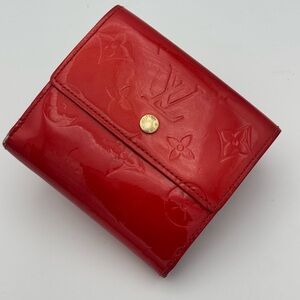 Louis Vuitton Elise Red Vernis Wallet